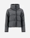 Herno カシミヤ シルク ニュー・レディ・フェイクファー ジャケット In Grey