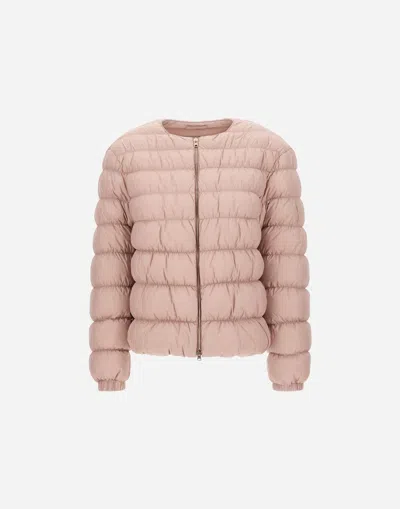 Herno Cape In Ecoage In Pink