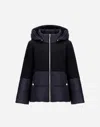 Herno Cape In Ecowool And Nylon Ultralight In Black