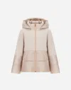 Herno Kids' Cape In Ecowool And Nylon Ultralight In Neutral