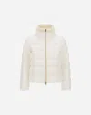 Herno Quilted High-neck Jacket In Neutral