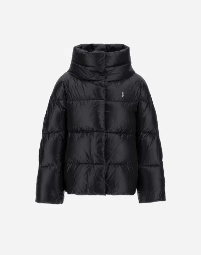 Herno Kids' Cape In Nylon�ultralight In Black