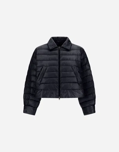 Herno Cape In Nylon Ultralight In Black