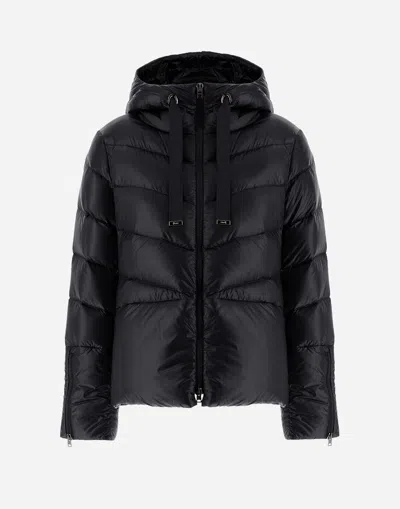 Herno Cape In Nylon Ultralight In Black