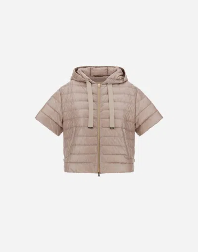 Herno Cape In Nylon Ultralight In Chantilly