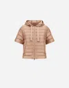 Herno Cape In Nylon Ultralight In Light Pink