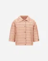 Herno Cape In Nylon Ultralight In Light Pink