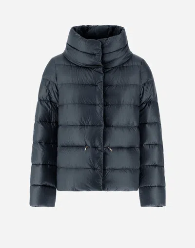 Herno Cape In Nylon Ultralight In Black