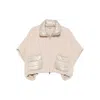 Herno Resort Short-sleeve Poncho In Neutral