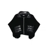 Herno Resort Short-sleeve Poncho In Black