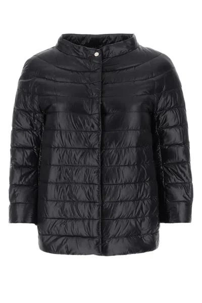 Herno Cappa Nylon Ultralight Down Jacket In Black
