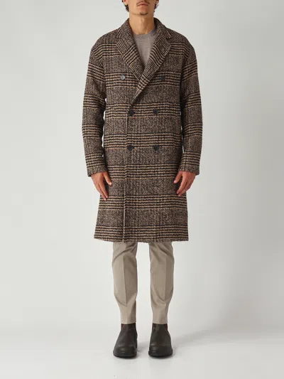 Herno Cappotto Doppiopetto Coat In Multi