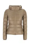 Herno Cappuccino Nylon Down Jacket In Brown