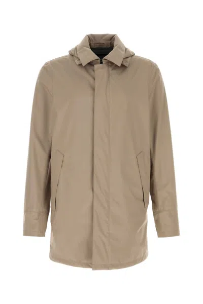 HERNO HERNO CAPPUCCINO POLYESTER JACKET