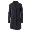 Herno Car Coat In Black Polyamide