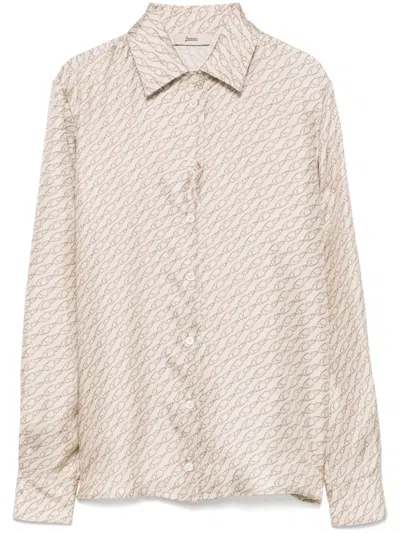 HERNO CARABINER-PRINT SHIRT