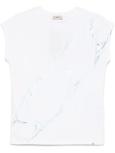 HERNO CARABINER-PRINT T-SHIRT