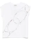 Herno T-shirt In Interlock Jersey In White