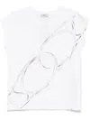 Herno T-shirt In Interlock Jersey In White