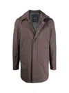 Herno Men's Carcoat Gore With Detachable Hood