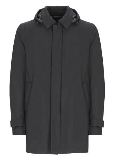 Herno Carcoat Laminar Parka In Black