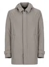 Herno Laminar 2-layer Goretex Coat In Gray