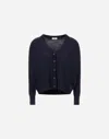 Herno Cardigan In Basic Merino�wool In Gold