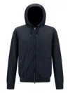 Herno Blue Jacket With Zip-up Front In Blue