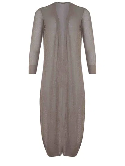 Herno Cardigan Made Of A Viscose Blend In Fango