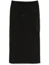 Herno Drawstring Midi Skirt In Black