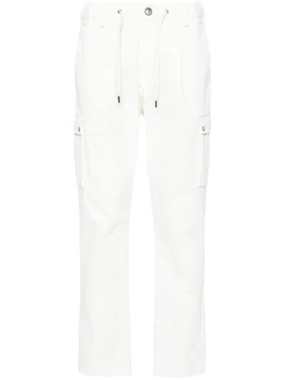 Herno Drawstring-waist Tapered Trousers In Beige