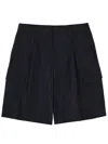 Herno Regular Fit Multi Pockets Shorts In Blue