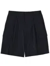Herno Regular Fit Multi Pockets Shorts In Blue