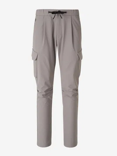 Herno Cargo Style Pants In Waist With Elastic And Rope