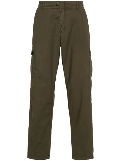 Herno Cargo Tapered Trousers In Green