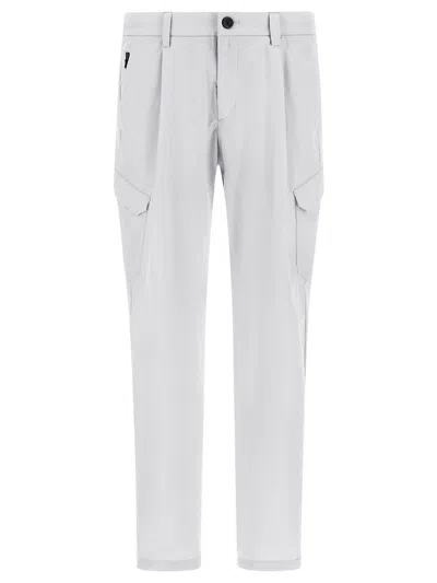 Herno Cargo Trousers Lightweight Polyester In Grey