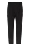 Herno Men Cargo Trousers With Mechanical Stretch Yarn