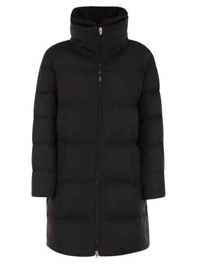 Herno Cashmere And Silk Duvet In Black