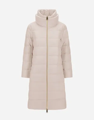 Herno Cashmere And Silk Jacket In Neutral