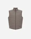Herno Cashmere And Silk Sleeveless In Dove Grey