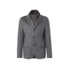 Herno Cashmere Blazer Jacket Men In Gray