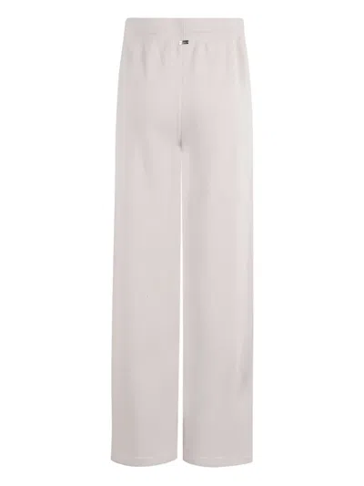 Herno Cashmere-blend Trousers In White