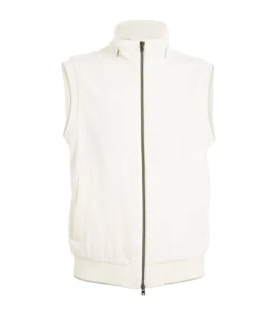 Herno Cashmere Gilet In Neutral