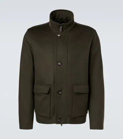 Herno Cashmere Jacket In Green