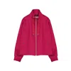 Herno Multicolor Cashmere Full-length Jacket In Pink