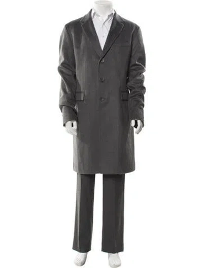 Pre-owned Herno Cashmere Overcoat In Gray