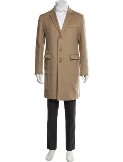Pre-owned Herno Cashmere Overcoat In Neutral