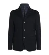 Herno Cashmere Padded Insert-detail Blazer In Blue