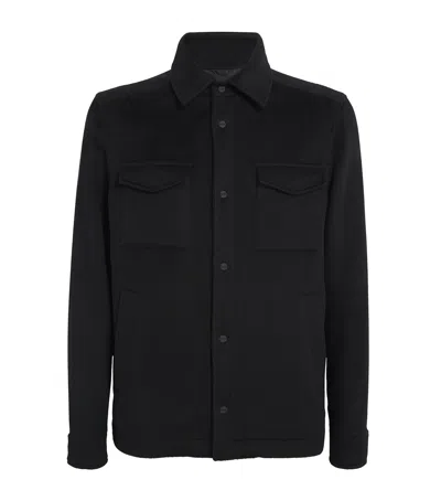 HERNO CASHMERE SHIRT JACKET