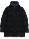 Herno Silk And Cashmere Padded Down Jacket In Blue